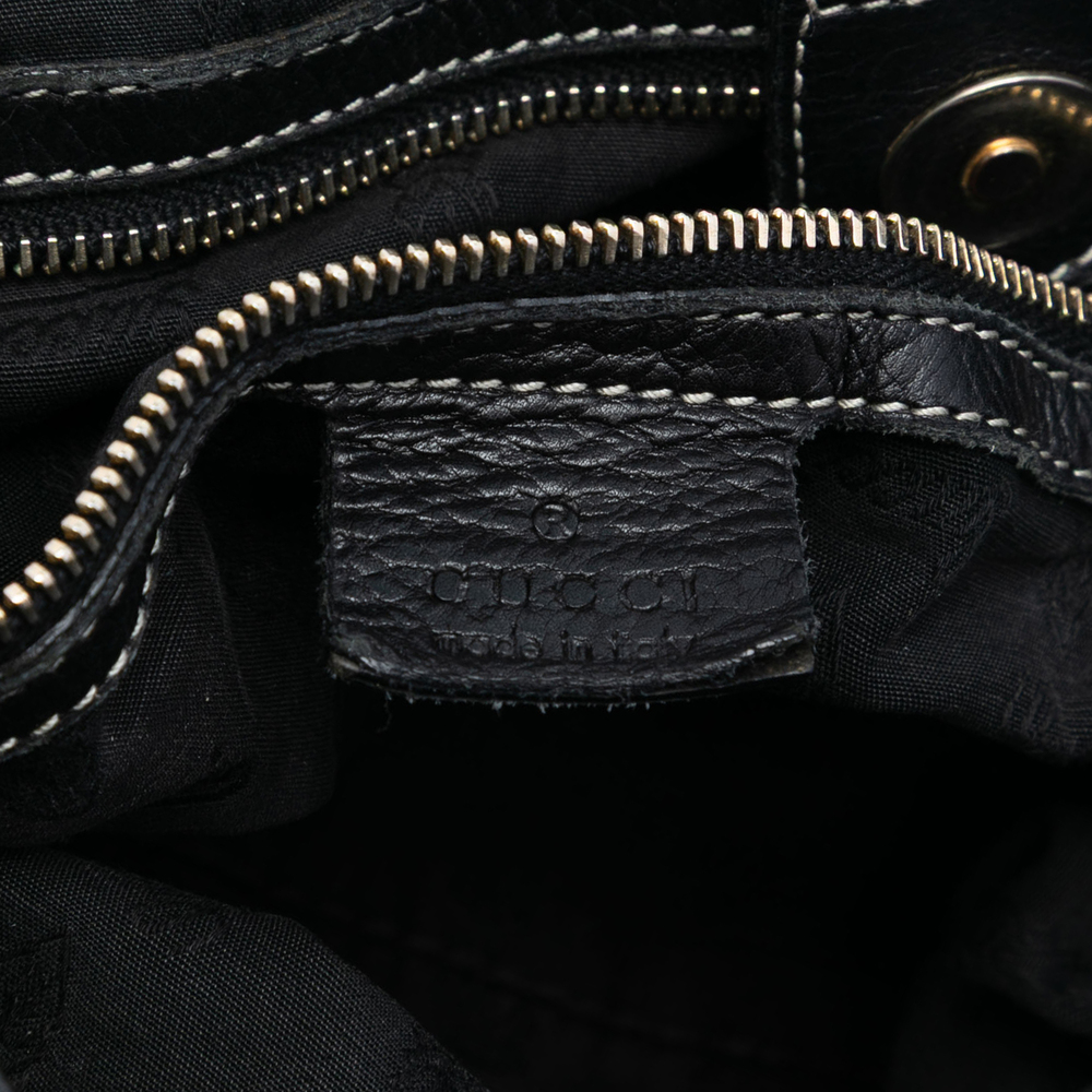 Pre-Loved Gucci Diamante Canvas Crest Satchel - Picture 5 of 7